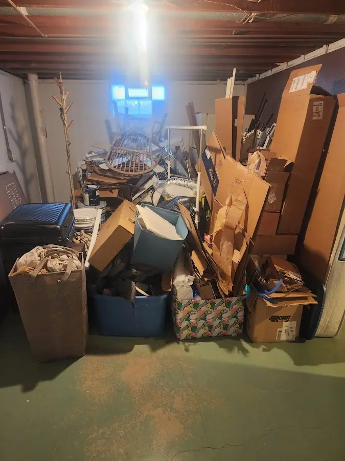 Roll-off dumpster container at job site for Roll Off Dumpster Rental in Winnsboro